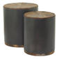 9th & Pike® 2pc. Rustic Black Metal Accent Table Set - image 3