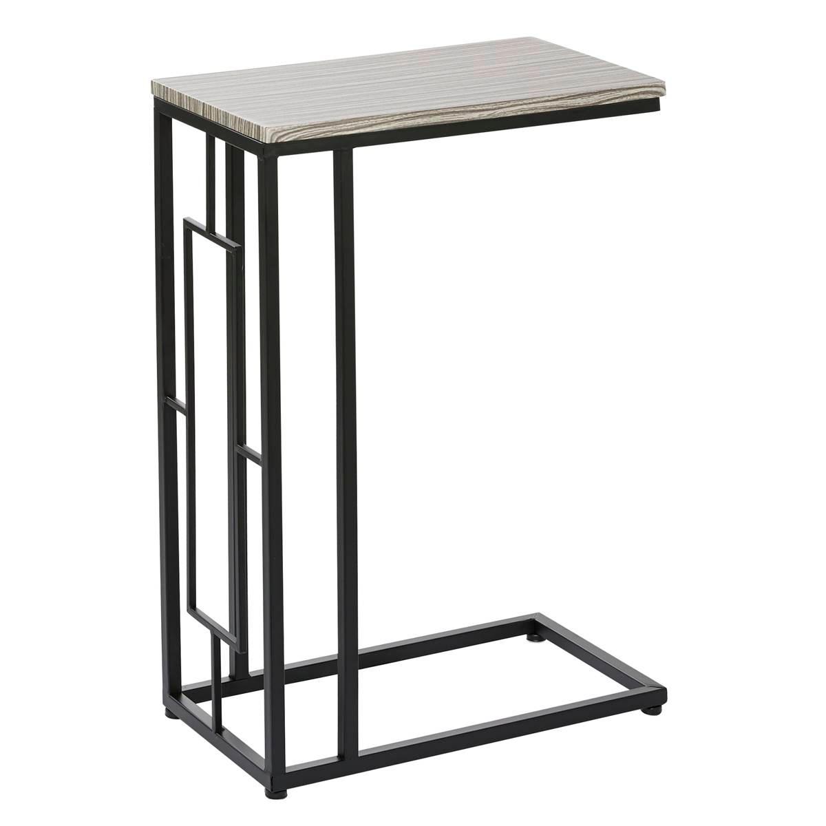 9th & Pike® Black Contemporary Metal Accent Table