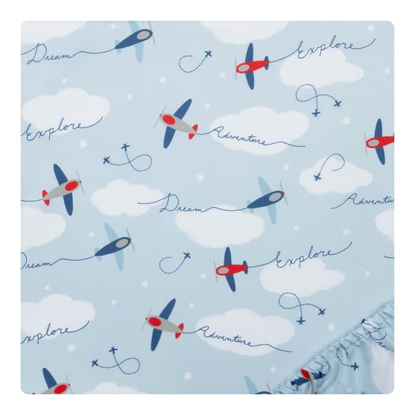 Sammy &amp; Lou Airplanes 2pk. Fitted Crib Sheet Set