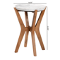 Baxton Studio Phaedra Modern Round Marble End Table - image 7