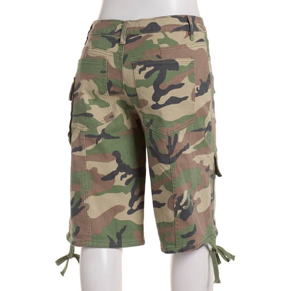 Juniors Madden Girl Camo Cargo Pocket Utility Bermuda Shorts