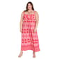 Plus Size R&M Richards Coral & Pink Maxi Dress - image 2