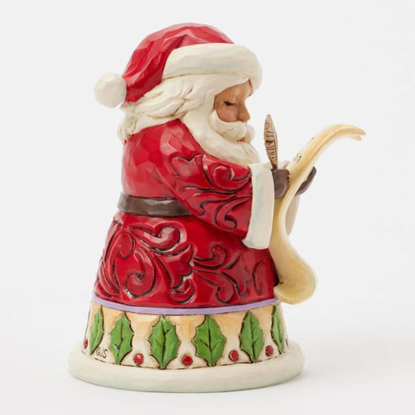 Jim Shore Santa With List Mini Christmas Figurine
