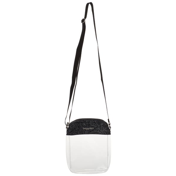 Baggalini Clear Stadium Explorer Crossbody - Midnight Blossom