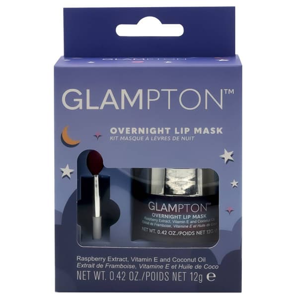 Glampton Raspberry Overnight Lip Mask Kit - image 