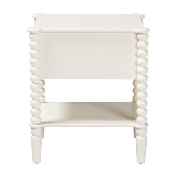 Baxton Studio Rimona End Table with Bobbin Legs