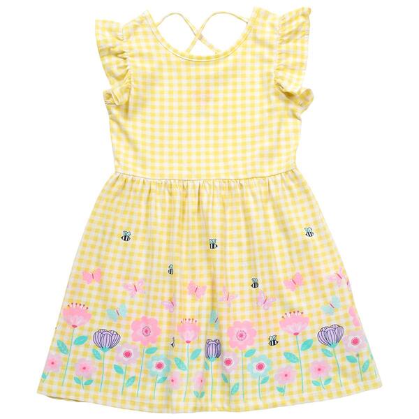 Girls &#40;4-6x&#41; Freestyle Revolution Gingham Spring Fling Dress - image 