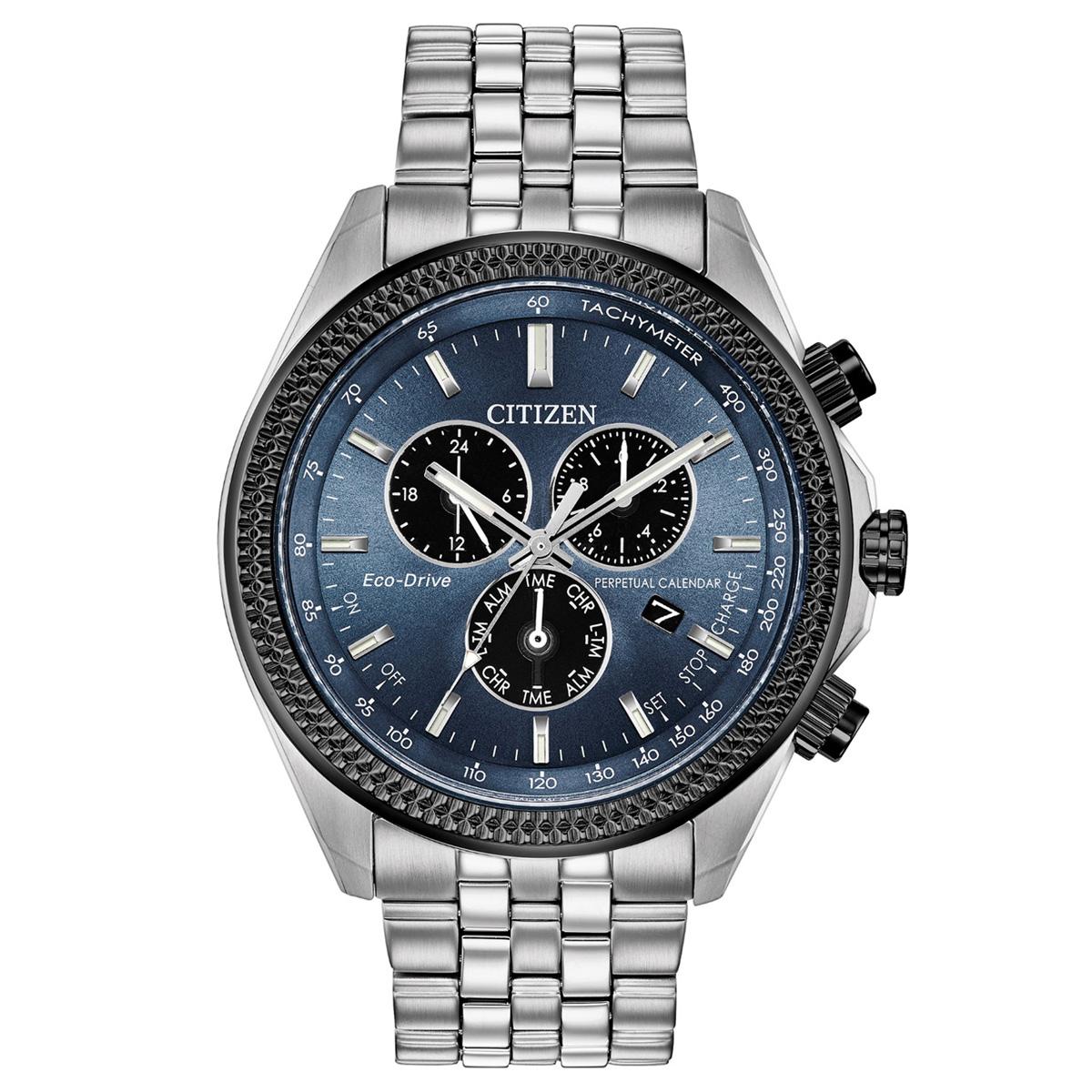 Mens Citizen® Classic Eco-Drive Blue Dial Chrono...