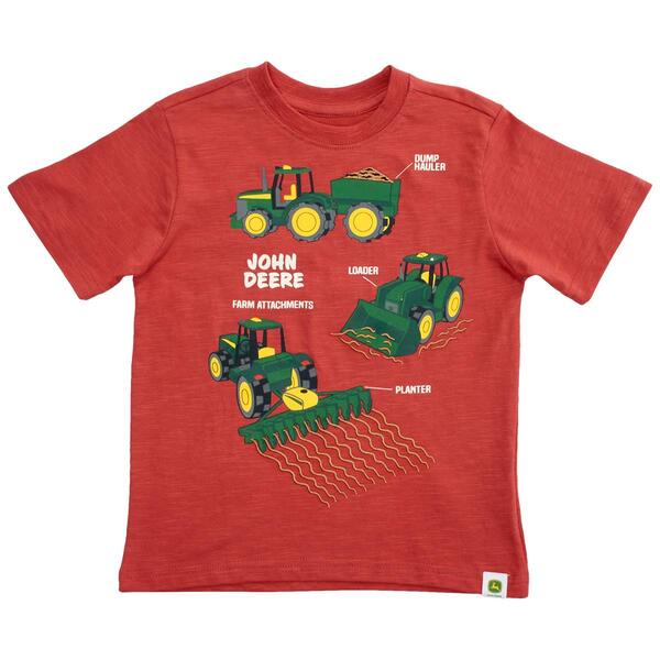 Toddler Boy John Deere Nothing Runs Like a Deere Short Sleeve Top - image 