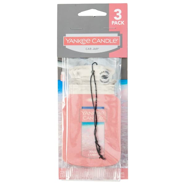 Yankee Candle&#174; 3pk. Pink Sands&#8482; Car Jar&#174; Air Freshener