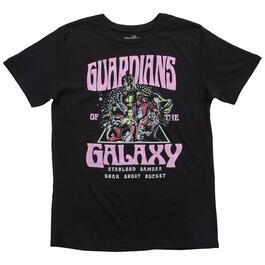 Young Mens Guardians of the Galaxy Short Sleeve Graphic Tee