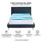 Bodipedic&#8482; 2in. Cooling Gel Swirl Memory Foam Mattress Topper - image 3