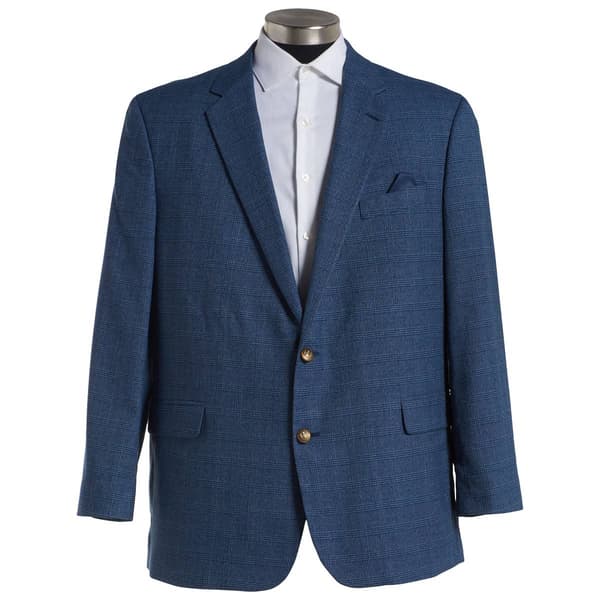 Mens Jones New York Plaid Portly Sport Coat - image 