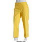 Womens Zac & Rachel Solid Pull On Crop Pants - image 4