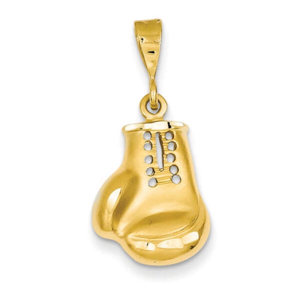 Mens Gold Classics&#40;tm&#41; 14kt. Gold Boxing Glove Pendant - image 