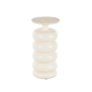 9th & Pike® Contemporary Cream Teak Wood End Table - image 1
