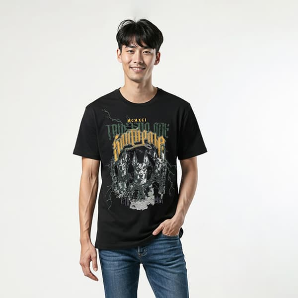 Young Mens SOUTHPOLE Gothic Rottweiler Tee - image 