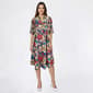 Womens Cocomo Floral Roll Tab Sleeve Gomez Shift Dress - image 2