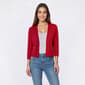 Womens 89th & Madison 3/4 Sleeve Solid Cable Shrug - image 1