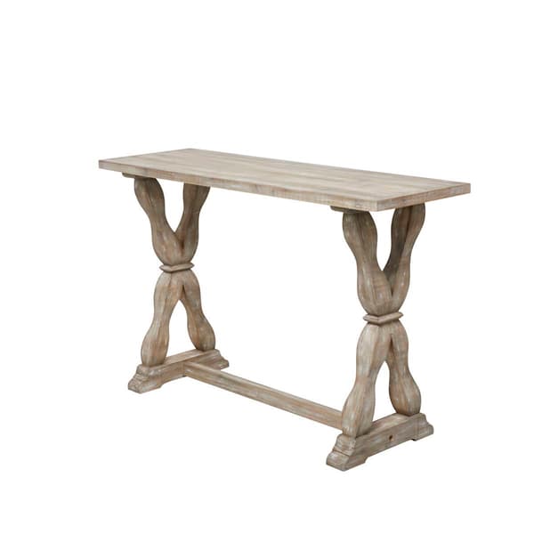 9th & Pike® Brown Wood Farmhouse Console Table
