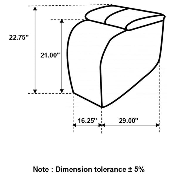 Coaster Cyrus Home Theater Upholstered Console - Black