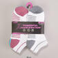 Womens Powerful Acceleration 6pk. Stripe Low Cut Socks - image 2