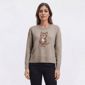 Petite Hanna & Gracie Long Sleeve Cat Pullover Sweater - image 2