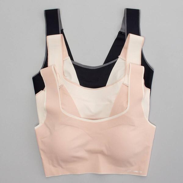 Womens Vince Camuto 3pk. Laser Cut Square Neck Bra - VC23755BV - image 