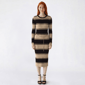 Juniors Madden Girl Rugby Stripe Chain Belt Sweater Dress - image 1