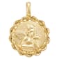 Gold Classics(tm) Yellow Gold Raphael Angel w/ Rope Border Pendant - image 1