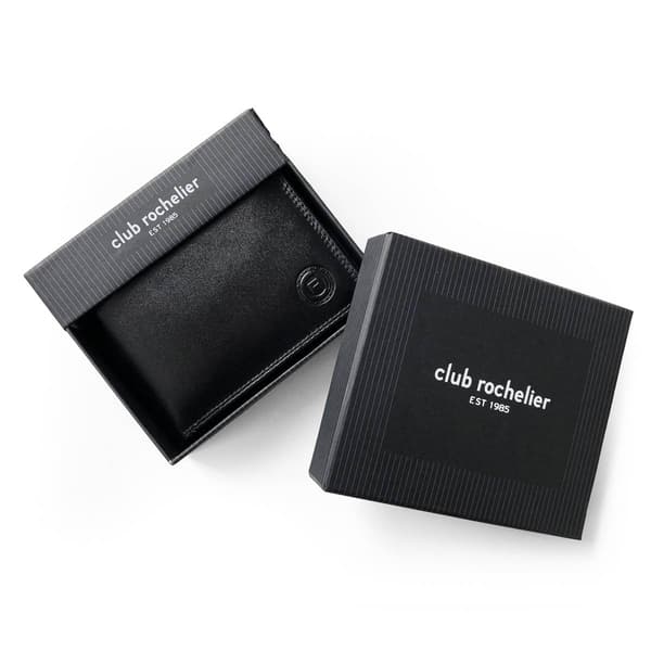 Mens Club Rochelier Slimfold Wallet with Removable Flap