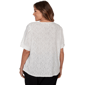 Plus Size Emaline Enchanted Bloom Short Sleeve Floral Knit Blouse - image 2