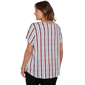 Plus Size Emaline Sapphire Serenade II Stripe Rope Blouse - image 2