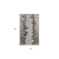 HomeRoots Grey Ivory & Taupe Abstract Power Loom Accent Rug - image 2