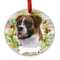 E&S Pets Boxer Uncropped Wreath Ornament - image 1