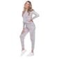 Womens White Mark 2 pc. Leopard Lounge Set - image 3