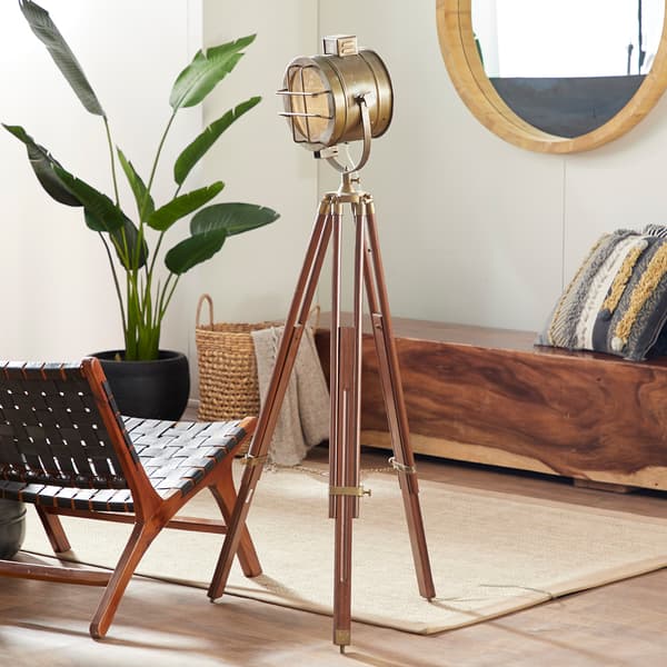 9th & Pike&#174; Brown Industrial Floor Lamp