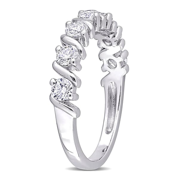 Gemstone Classics™ 3/4kt. Dew Moissanite Wave Eternity Band