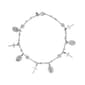 Sterling Silver Rosary Bracelet with Crystals and Beads - image 1