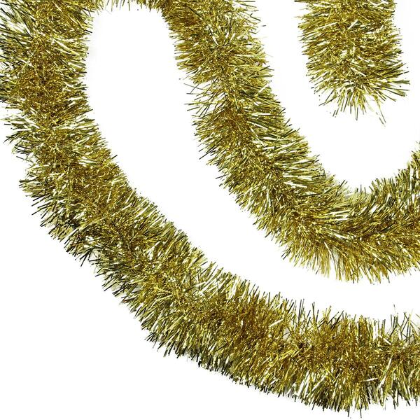 Northlight Seasonal 50ft. Gold Tinsel Christmas Garland - image 