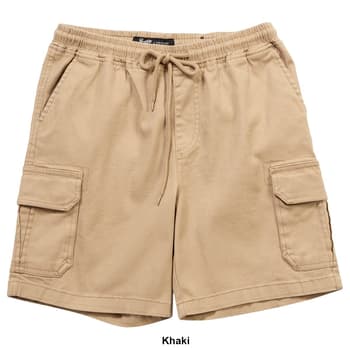 Young Mens Brooklyn Cloth® Elastic Waist Twill Cargo Shorts - Boscov's