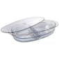 Gourmet Kitchen 2-Section Oval Store & Serve with Lid - image 2