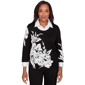 Womens Alfred Dunner Barcelona Dramatic Floral Two In One Sweater - image 1