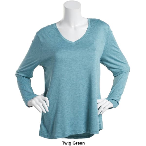 Womens RBX V-Neck Long Sleeve Tee