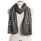 Womens Renshun Houndstooth Oblong Silk Scarf - image 2
