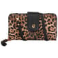 Womens Gloria Vanderbilt Leopard Zip Around Crossbody Wallet - image 2