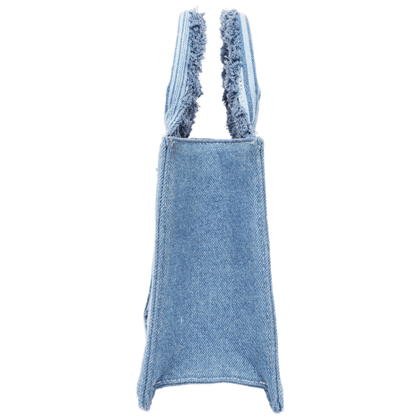 True Religion Multi-Stripe Denim Modern Tote With Crossbody Strap