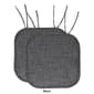Sweet Home Collection Herringbone Memory Foam Chair Pad w/ Ties - image 6