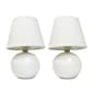 Simple Designs Mini Ceramic Globe Table Lamp - Set of 2 - image 10