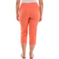 Womens Zac & Rachel Pull On Embroidered Seashell Hem Capris - image 2